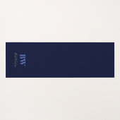 Blaue Widow, gespiegeltes Design, maßgeschneiderte Yogamatte (Rückseite (Horizontal))