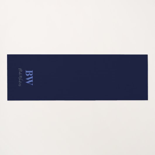 Blaue Widow, gespiegeltes Design, maßgeschneiderte Yogamatte (Rückseite (Horizontal))