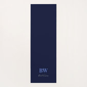 Blaue Widow, gespiegeltes Design, maßgeschneiderte Yogamatte (Rückseite)