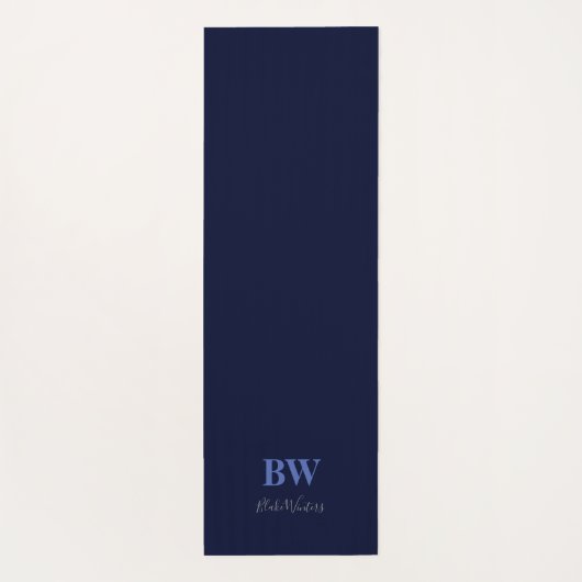 Blaue Widow, gespiegeltes Design, maßgeschneiderte Yogamatte (Rückseite)