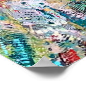 Blaue Wiese 24 x 36 Poster (Ecke)