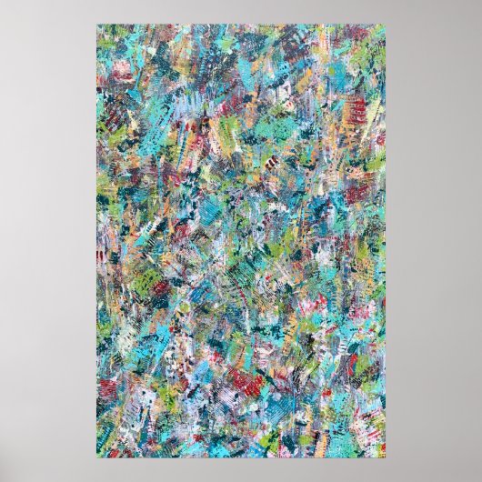 Blaue Wiese 24 x 36 Poster (Vorne)