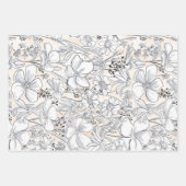 Blaue Wiese, gezeichnet Geschenkpapier Set (Vorderseite 2)