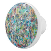 Blaue Wiese-Keramik Keramikknauf (Rechts)