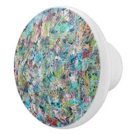 Blaue Wiese-Keramik Keramikknauf