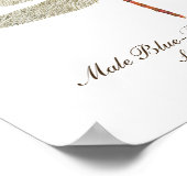 Blaue Wiesen-Dragonfly-Kunst Poster (Ecke)