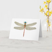 Blaue Wiesen-Libelle Karte (Gelbe Blume)