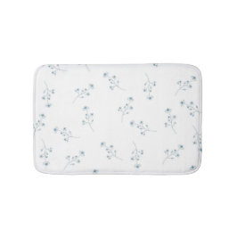 Blaue Wildblume Badematte