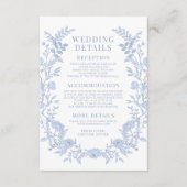 Blaue Wildblume - Blumenzauber Begleitkarte (Vorderseite)