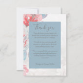 Blaue Wildblume Dankeskarte (Vorderseite)