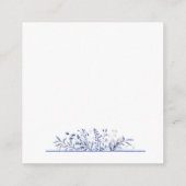 Blaue Wildblume Etwas Blaues Danke Begleitkarte (Rückseite)