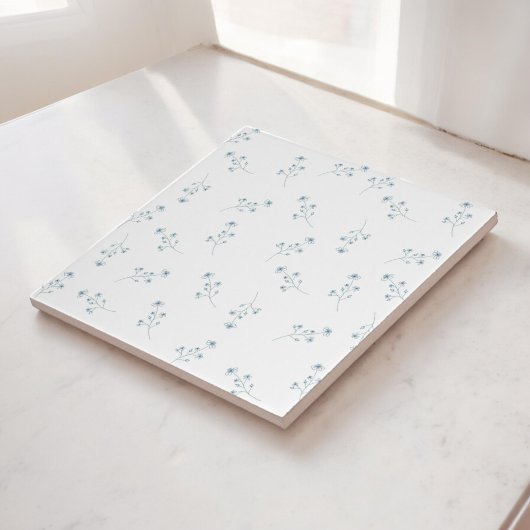 Blaue Wildblume Fliese