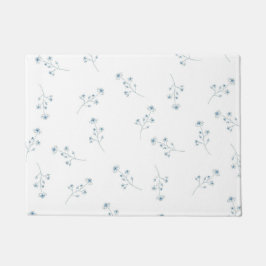 Blaue Wildblume Fußmatte