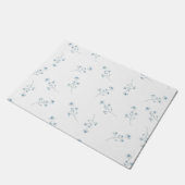 Blaue Wildblume Fußmatte (Schrägansicht)