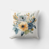 Blaue Wildblume Kissen (Vorderseite)