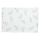 Blaue Wildblume Kissenbezug (Rückseite)