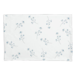 Blaue Wildblume Kissenbezug