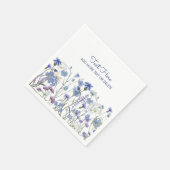 Blaue Wildblume Meadow Serviette (Ecke)