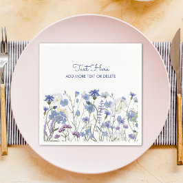 Blaue Wildblume Meadow Serviette