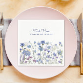 Blaue Wildblume Meadow Serviette