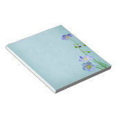 Blaue Wildblume Notizblock (angewinkelt)