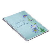 Blaue Wildblume Notizblock (Rechte Seite)