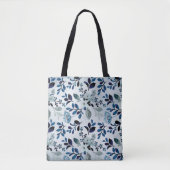 Blaue Wildblume Tasche (Vorderseite)