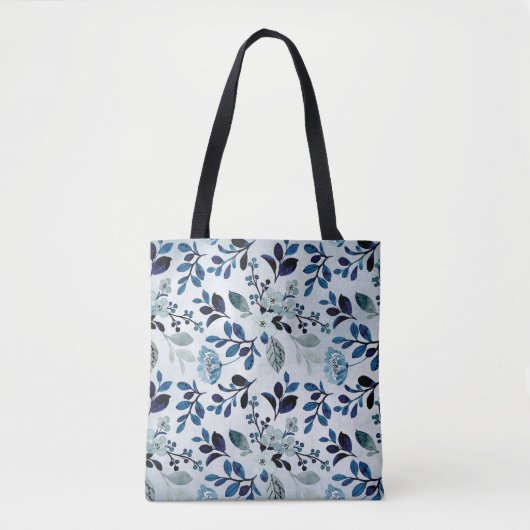 Blaue Wildblume Tasche (Vorderseite)