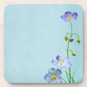 Blaue Wildblume Untersetzer