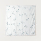 Blaue Wildblume Wandteppich (Vorderseite (Horizontal))