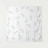 Blaue Wildblume Wandteppich (Vorderseite)