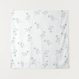 Blaue Wildblume Wandteppich