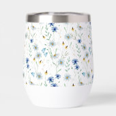 Blaue Wildblume Wasserfarbe (Rückseite)