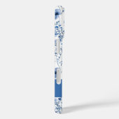 Blaue Wildblumen-Aquarell-Blumenmuster Name Case-Mate iPhone Hülle (Rückseite / Rechts)