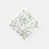 Blaue Wildblumen-Cocktailserviette Serviette (Ecke)