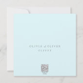 Blaue Wildblumen - Erneuerbare Einladung (Rückseite)