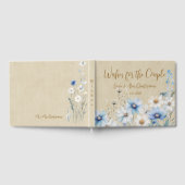 Blaue Wildblumen Gästebuch (Voll)