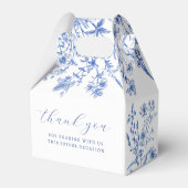 Blaue Wildblumen Geschenkschachtel (Rückseite)