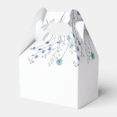 Blaue Wildblumen Hochzeit Geschenkschachtel (Rückseite)