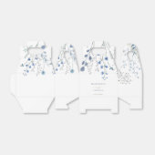 Blaue Wildblumen Hochzeit Geschenkschachtel (Ungefaltet)