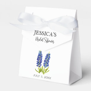 Blaue Wildblumen-Hochzeitsdusche Bluebonnets Geschenkschachtel