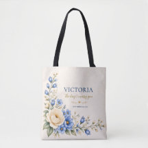 Blaue Wildblumen-Hochzeitstags-Braut-Andenken