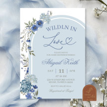 Blaue Wildblumen-Hortensie Wild Verliebt Braut-