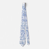 blaue Wildblumen Krawatte (Vorderseite)