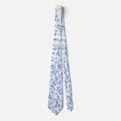 Blaue Wildblumen Krawatte (Vorderseite)