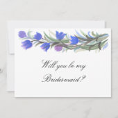 Blaue Wildblumen mein Vorschlag Einladung (Vorderseite)