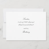 Blaue Wildblumen mein Vorschlag Einladung (Rückseite)