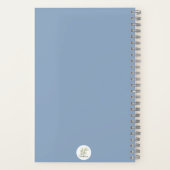 Blaue Wildblumen-Spiralnotizbuch 🌸 Notizblock (Rückseite)