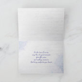 Blaue Wildblumen - Sympathie-Karte Karte (Innenseite)