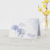 Blaue Wildblumen - Sympathie-Karte Karte (Gelbe Blume)